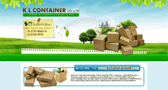 Desktop Screenshot of klcontainer.com