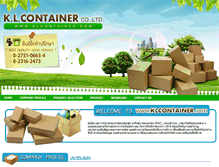 Tablet Screenshot of klcontainer.com